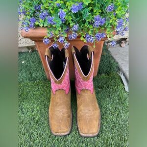Rocky Pink and Brown Western Boots‎